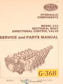 Gresen-Gresen V20, Directional Control Valves Service and Parts Manual 1981-HR-HRO-V20-01